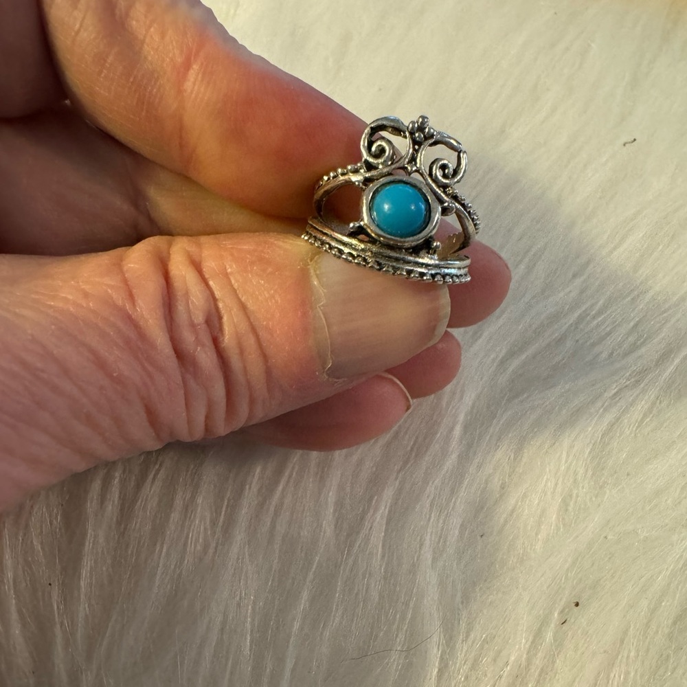 Blue Stone Ring Size 7